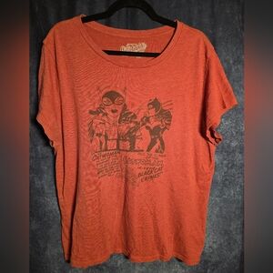 Old Navy Cat Woman And Batman Red Collectabilitees T-Shirt